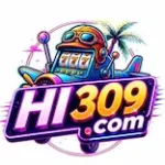 Hi309 Game APK homepage showing games, bonuses, rewards, and earning features.