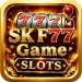 SK F777 Game APK login screen with bonus rewards, earning features, and mobile gaming interface